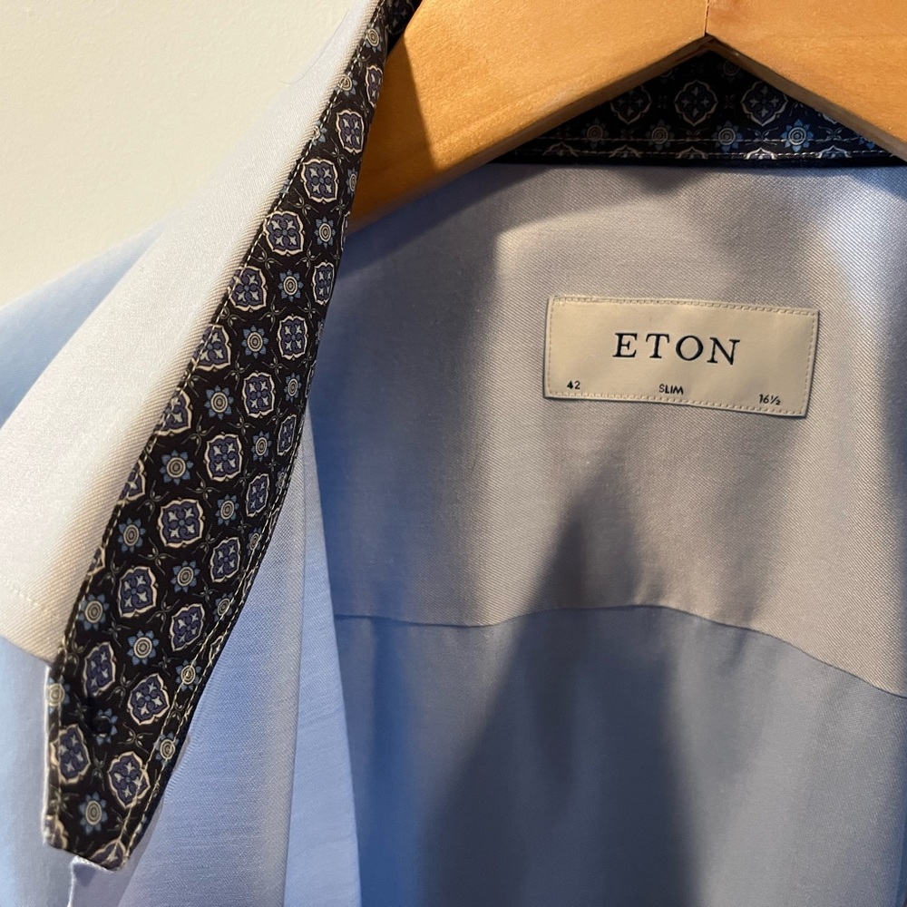 ETON 16.5 *sleeve 35, slim fit. Motivated to sell these beautiful shirts.